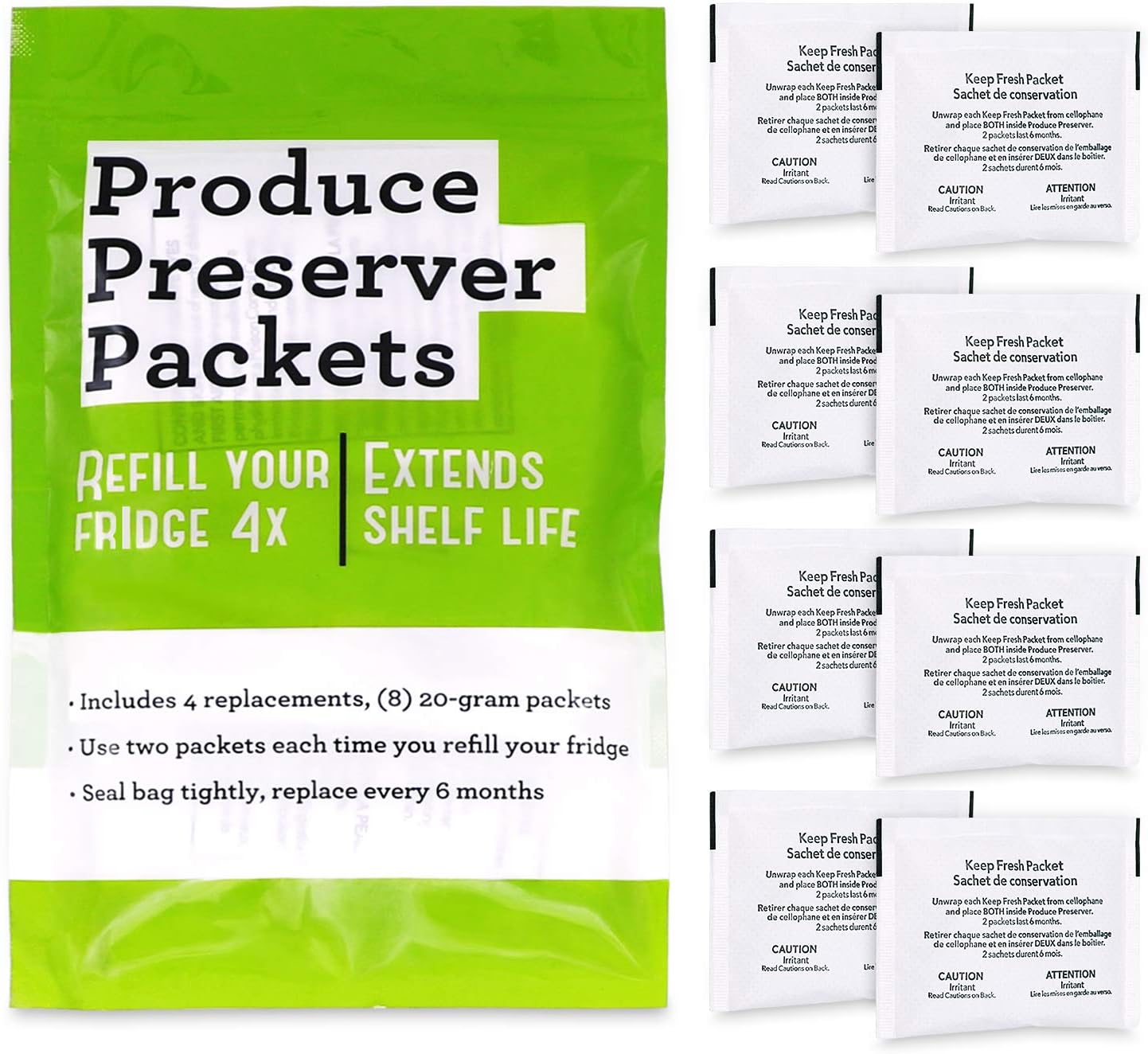 Recarga Fresh Flow para Whirlpool 8 bolsas 4 unidades