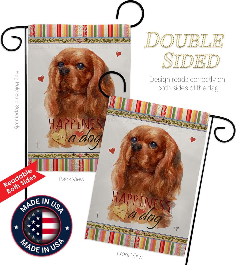 Set banderas jardín perro cachorro con soporte
