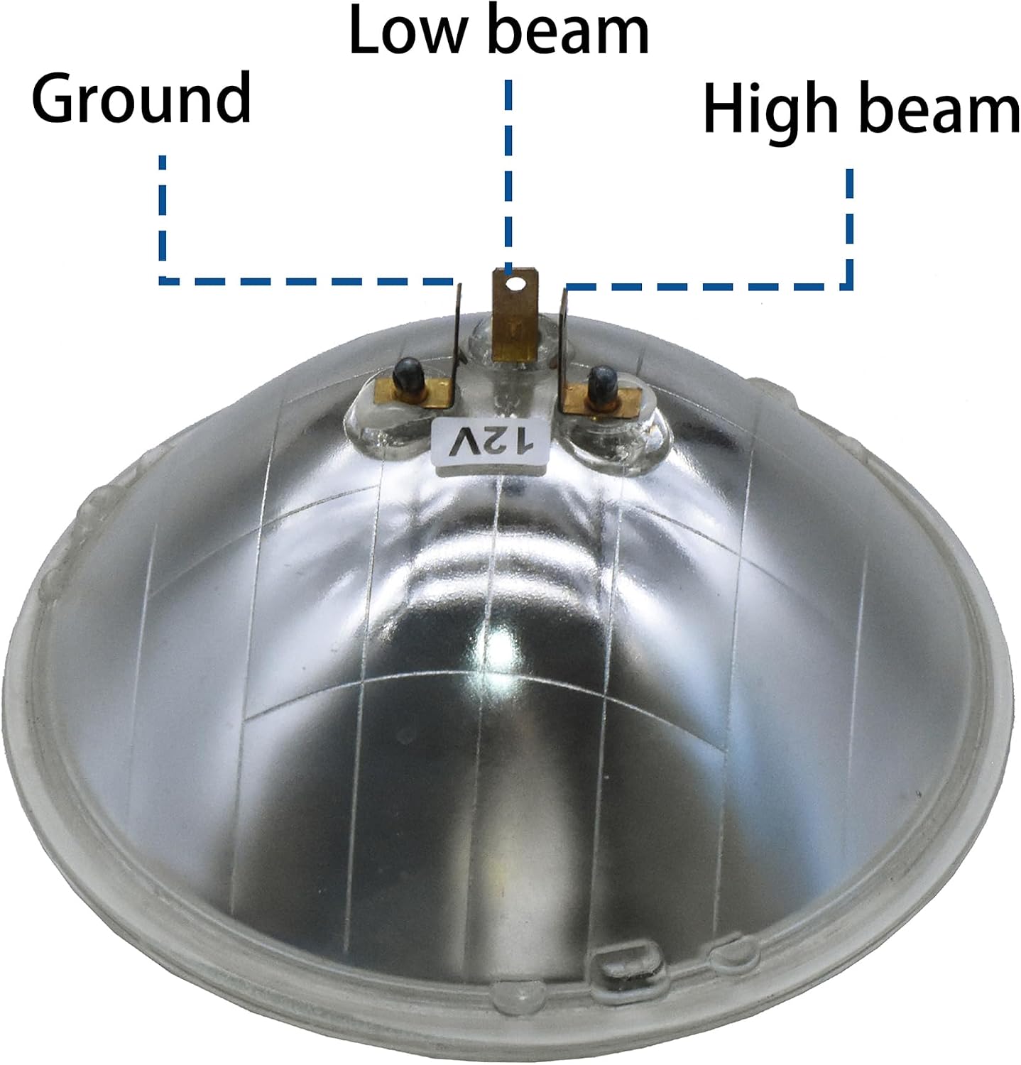 Faros delanteros H4002 12V 5" redondo