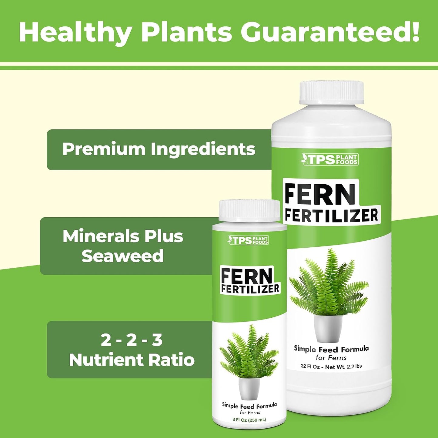Fertilizante para helechos líquido 32oz color verde profundo