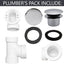 40 Plomeros PVC con Desagüe Baño Cromo Pulido D593PHRK-26