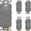 Interruptor decorativo iluminado acabado mate 15A 125V UL