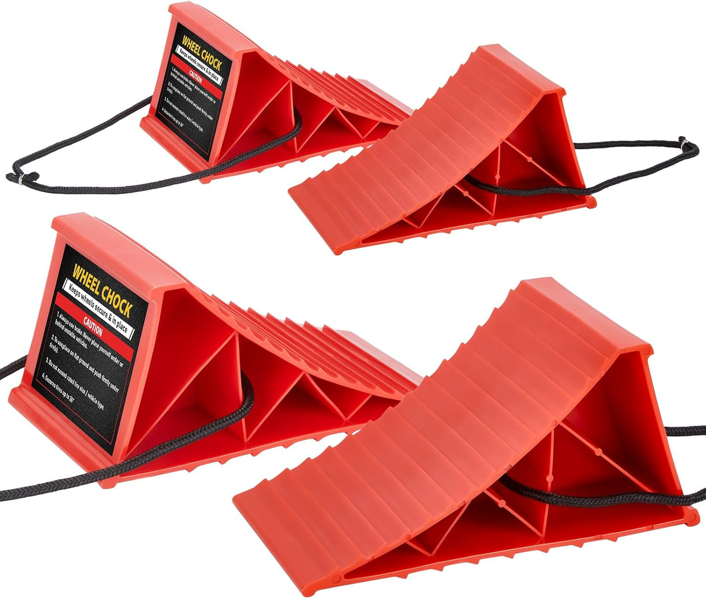 Cuñas ruedas plástico duro 4 pack antiderrap RV