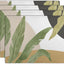 Set 4 Manteles Lino Hojas Palma Tropical Verano Antiderrap