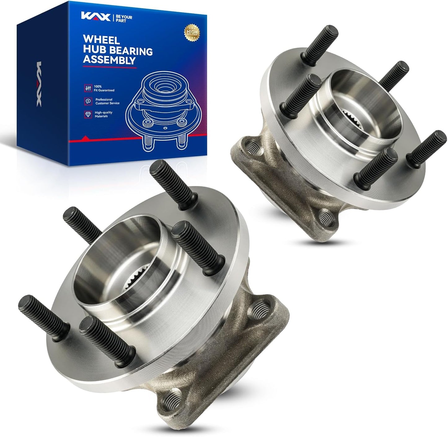 2 Rodamientos cubo rueda trasera Mazda CX-9 07-15 AWD