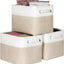 Set 3 organiz. plegables tela asas duraderas 12x10