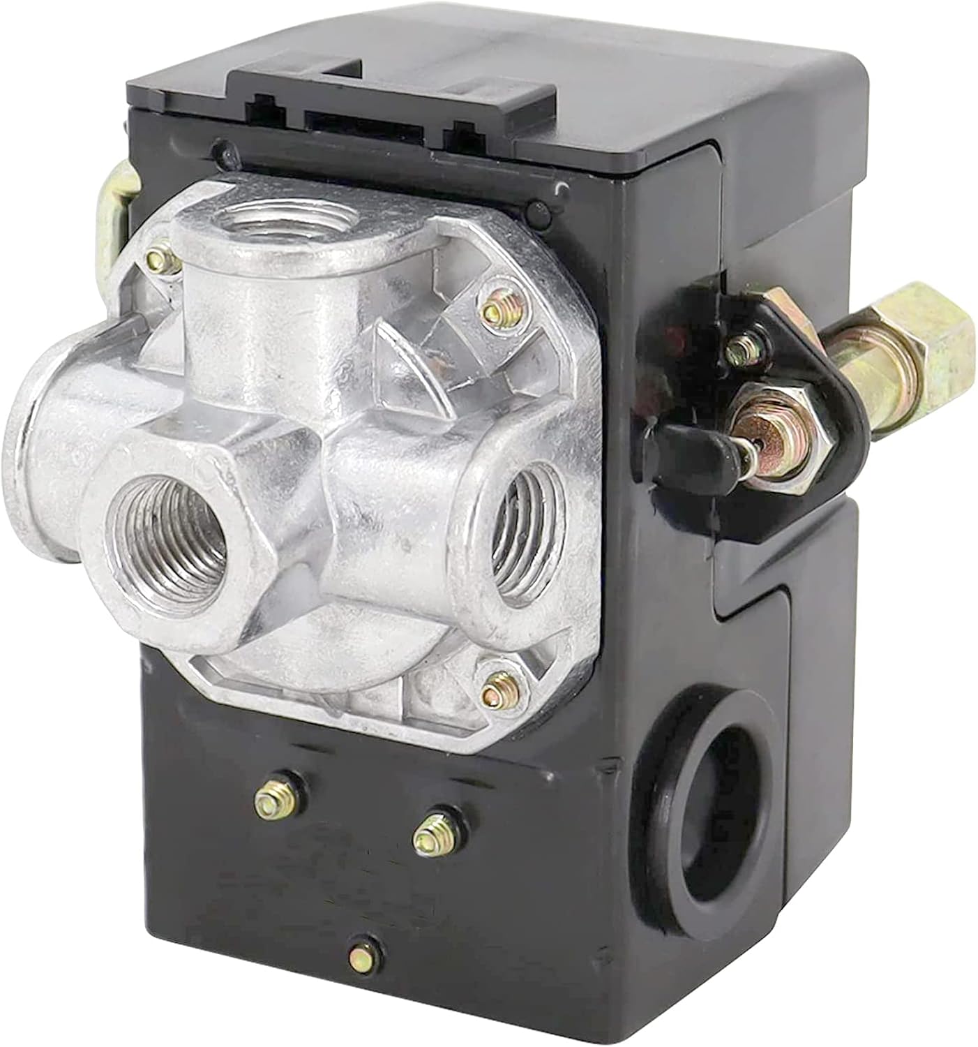 Interruptor presión compresor aire 4 puertos NPT1/4 95-125 PSI