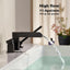 Grifo bañera montaje cubierta rociador negro latón ducha