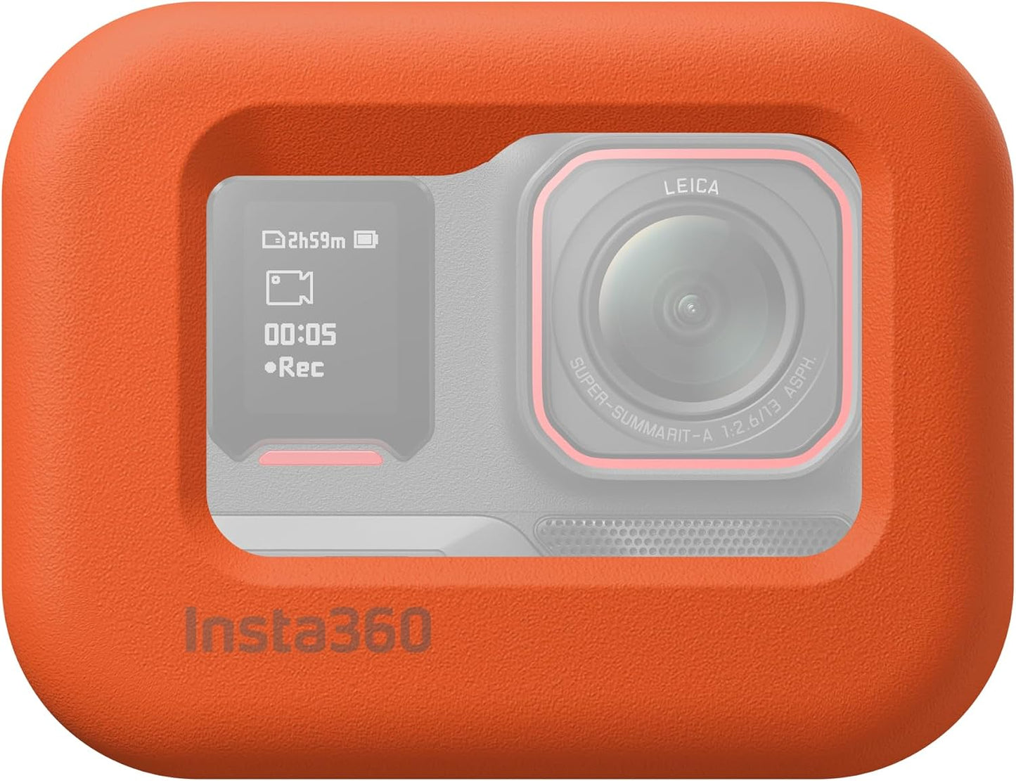Protector flotador INSTA360 ACE PRO y PRO 2 naranja