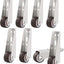 8 Ruedas Giratorias Silenciosas 1pulg para Muebles