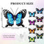8 Decoraciones Pared Mariposa Metal 3D para Jardín