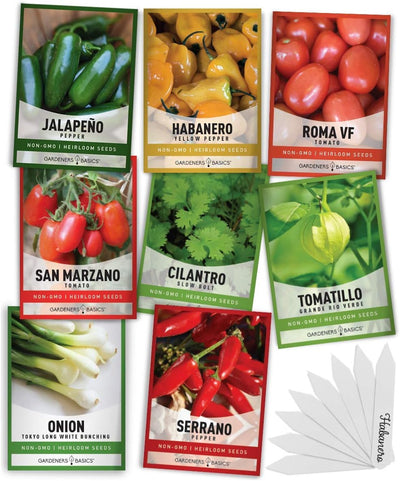 Paquetes semillas salsa caliente 8 variedades jardín