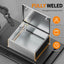 Caja conexiones acero inox IP65 24x20" con soporte