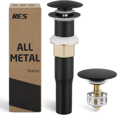 Desagüe lavabo con cesta colador antiobstrucciones negro