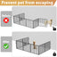4 Anclajes Valla Pared Comp Corralito FXW Negro