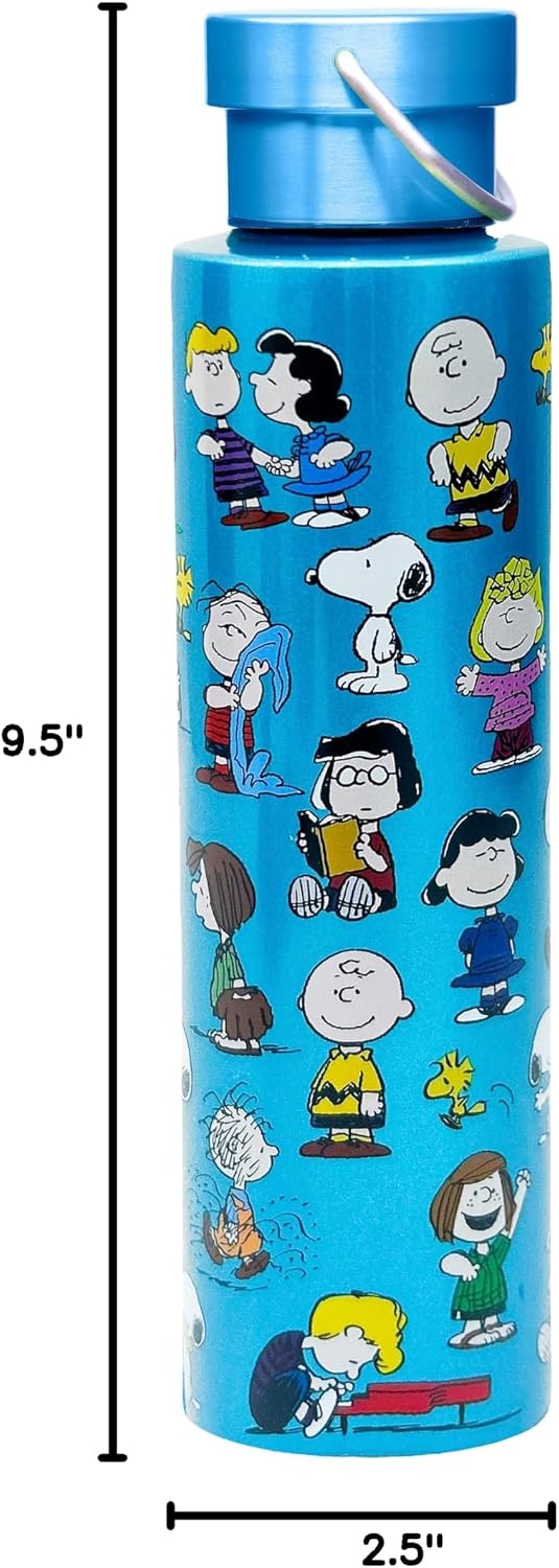 Botella acero inox Peanuts 24oz con tapa giratoria