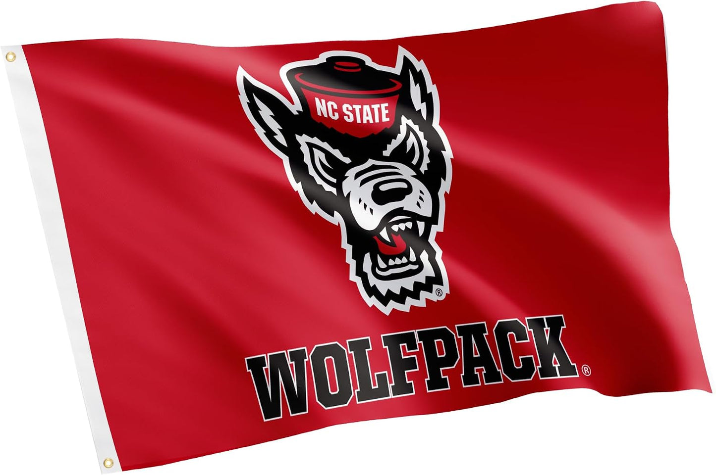 Bandera NCSU 3x5ft tela poliéster interiores exteriores