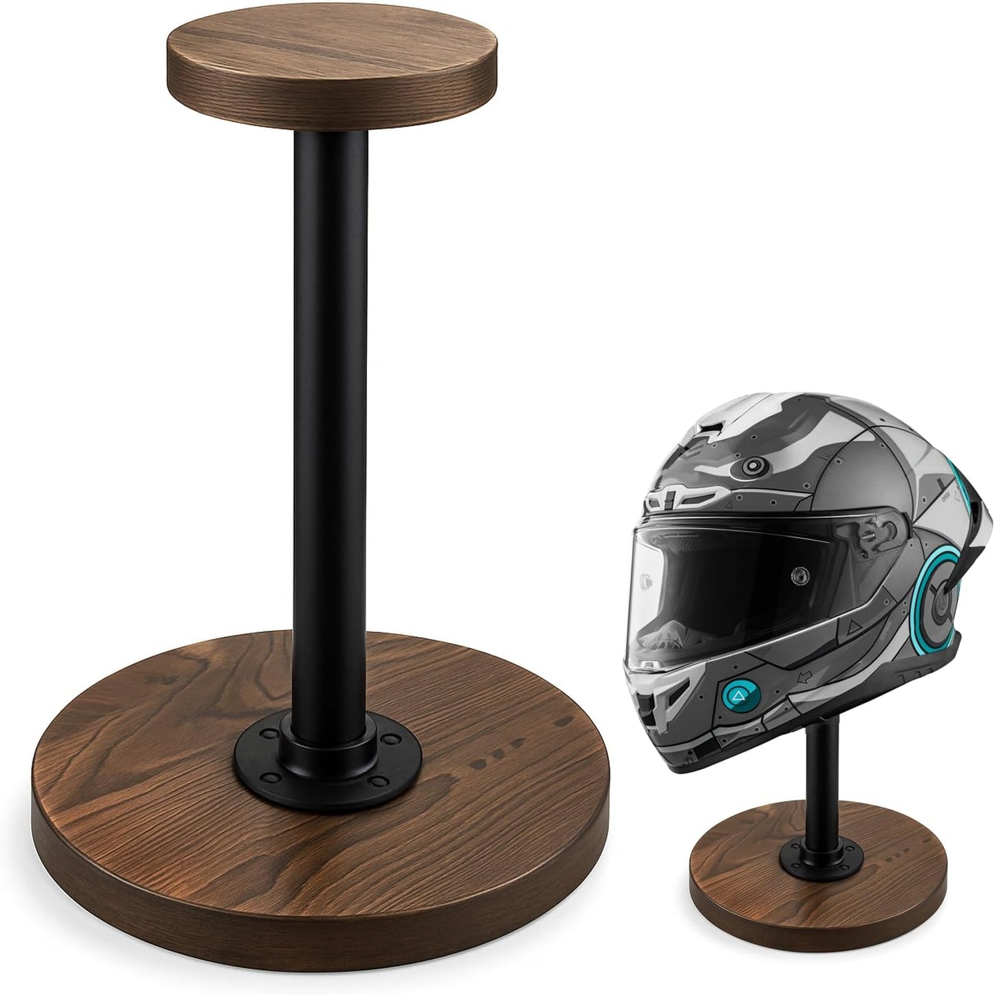 Soporte casco estilo industrial