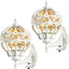 Luces pared exterior globo amanecer luz blanca aplique