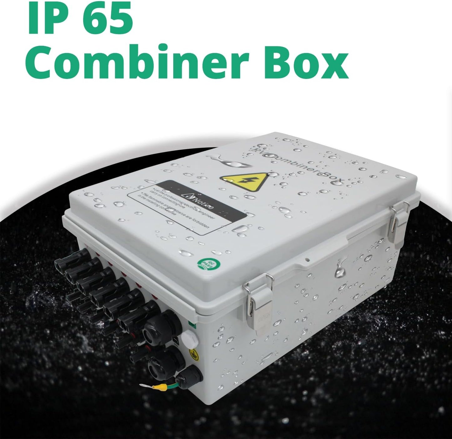Caja combinadora solar ABS impermeable con 6 cuerdas 15A