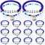 48 Pulseras Apilables Heishi para Animadoras Mujer