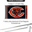 Kit soporte y mástil bandera doble logotipo Bears