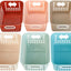 Cestas plástico para libros 11x7.5x4.5" set 6 colores