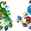 Escultura pavo real metal decoración exterior e interior 11"