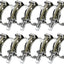 10 Abrazaderas Manguera Acero Inox 36-40mm para Radiador