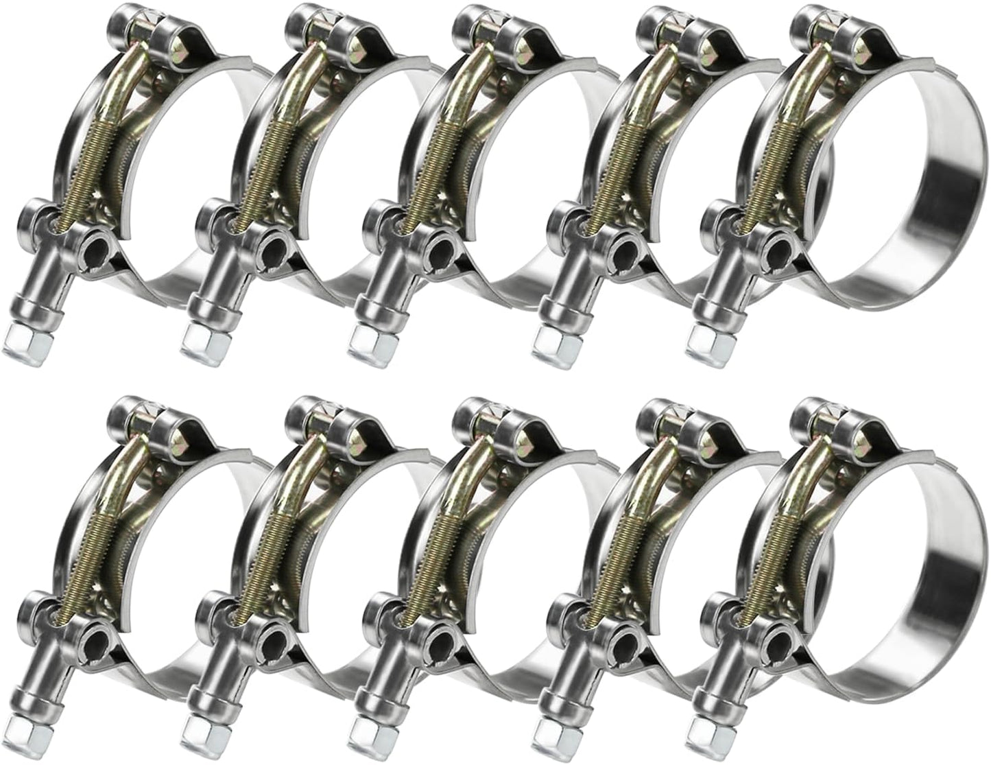 10 Abrazaderas Manguera Acero Inox 36-40mm para Radiador
