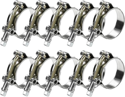 10 Abrazaderas T 40-46mm para Manguera 1.25