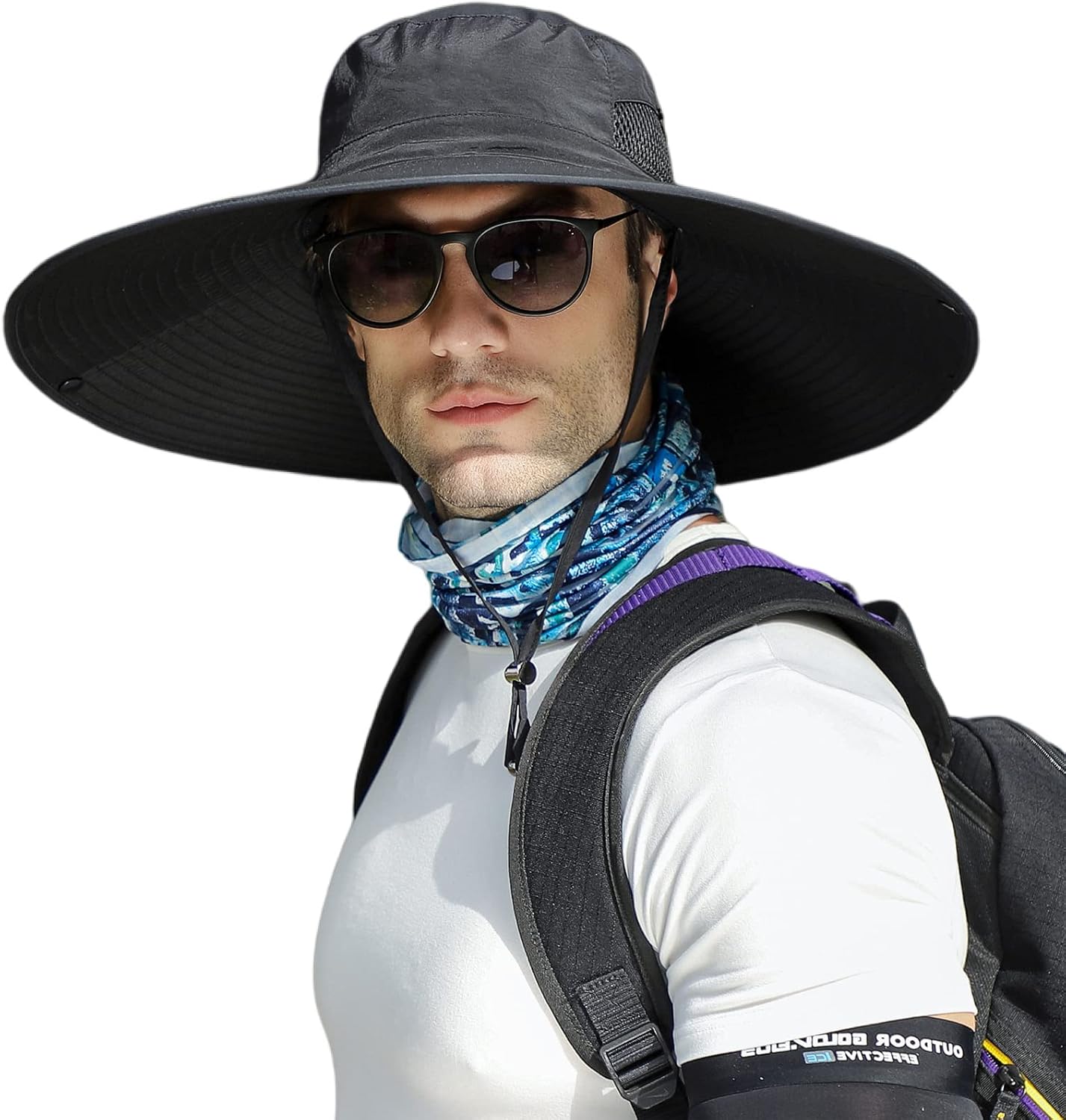 Sombrero ala ancha 6" protección solar unisex