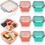 6 Pzas Contenedor Ensalada 1.5L Reutiliz. Apilable