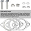Kit reparación brida escape 2.5" acero inox