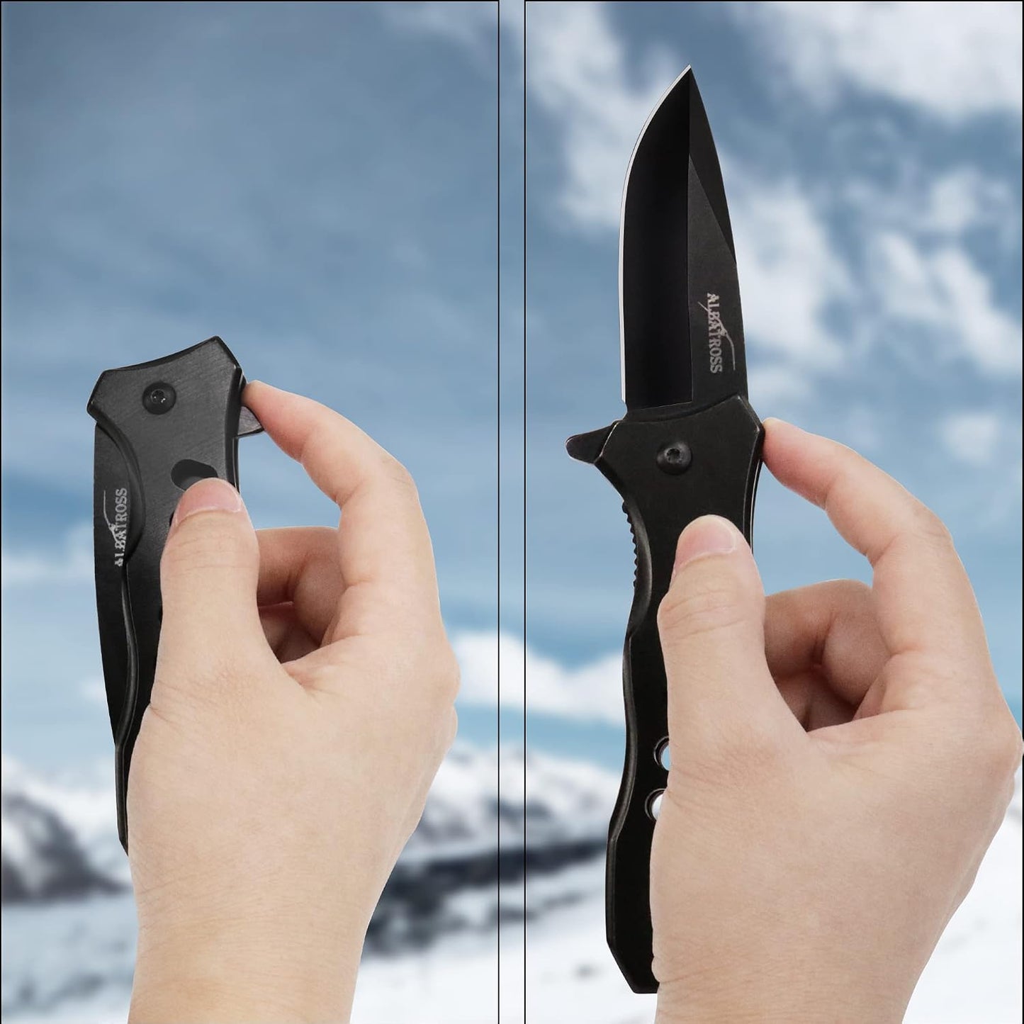 Cuchillo bolsillo plegable multifunción 3pulg acero inox 440C