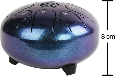 Tambor Lengua Acero Titanio 5pulg 8 Notas Handpan Clave Do