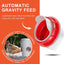 Alimentador automático pollos 8 puertos cubiertas rojo