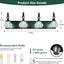 Lámpara cristal tocador baño vintage 4 luces