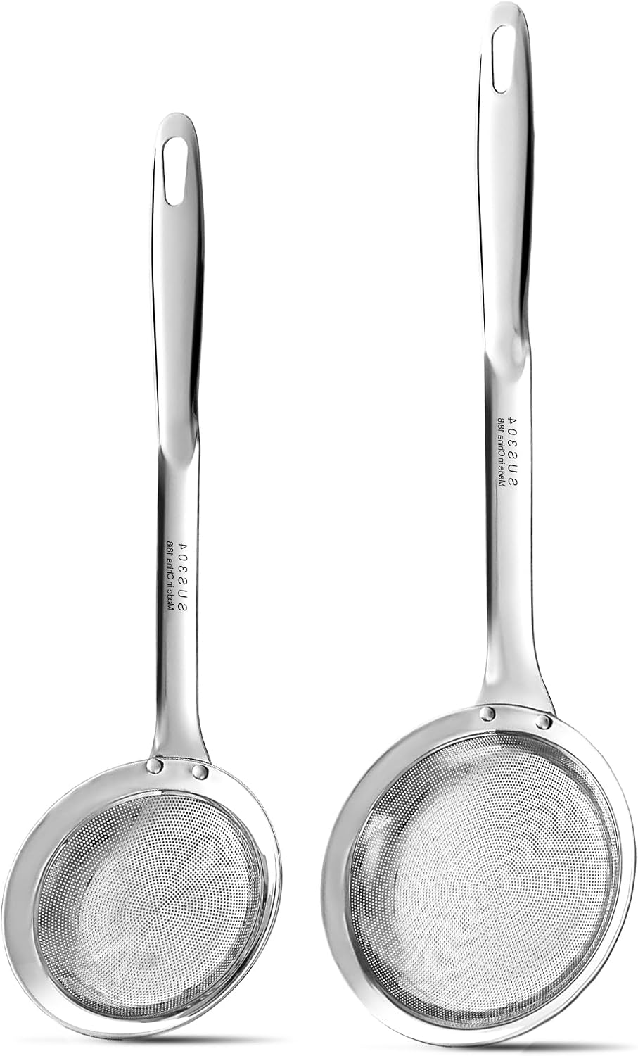 Set cucharas coladora acero inox 304 para sopa y grasa