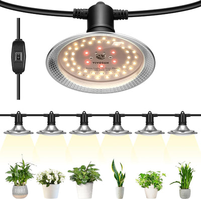 Luces LED cultivo exterior espectro completo 22pulg cable ajustable