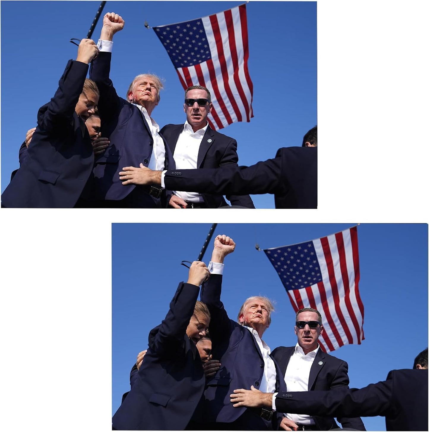 2 Letreros Magnéticos Trump para Auto Impermeables