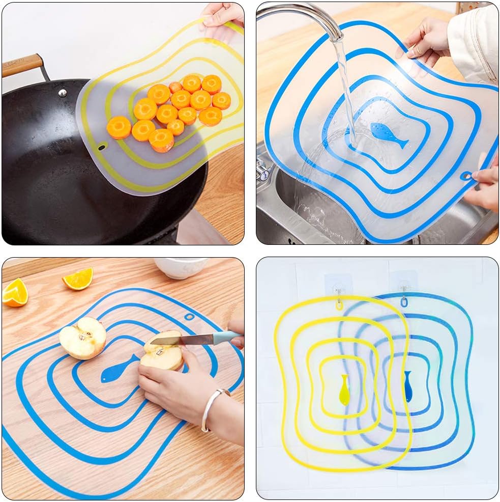 Set 10 Cuchillos Cocina con Tabla Cortar Niños y Adultos