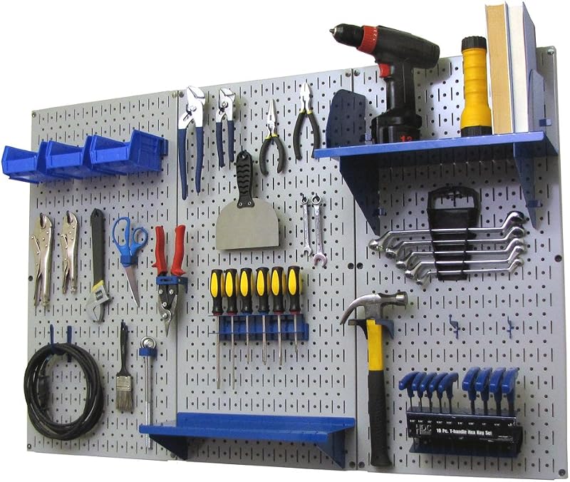Organiz. herramientas pared panel perforado metal 30-WRK-400