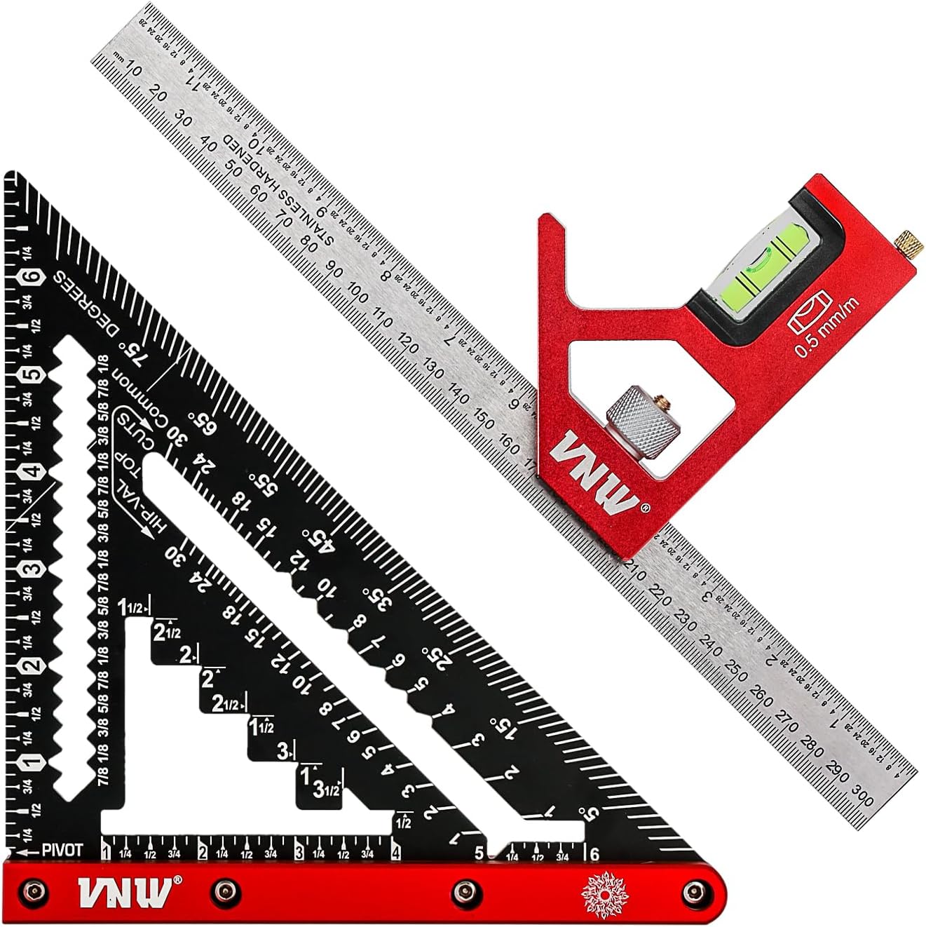 Set Escuadra Viga 7pulg y 12pulg Aluminio CNC