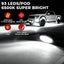 20 Vainas Aluminio Luces LED Blancas Impermeables