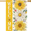 Bandera floral doble cara 28x40" para jardín