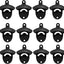 12 Pzas Abrebotellas Negro Tapa Inox Pared Madera