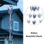Cadena lluvia decorativa hierro 8.5ft 12 copas colectoras