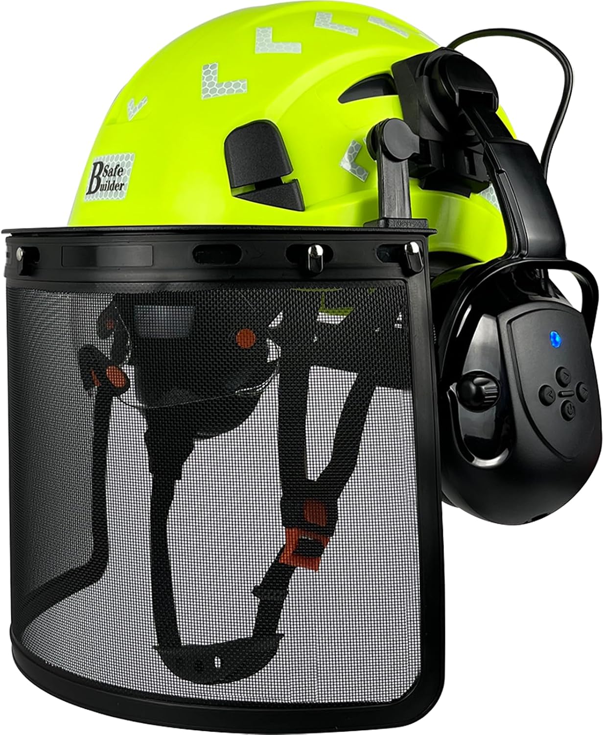 Casco seguridad motosierra ventilado con Bluetooth y