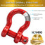 Grilletes anclaje acero forjado 4.75T anillo D galvanizados